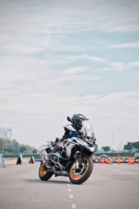 Man Riding Motorcycle