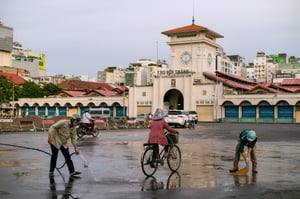 Cổng chính chợ Bến Thành