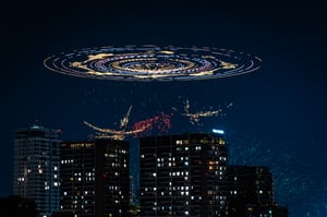 Biểu diễn drone Trống đồng 30/4/2025