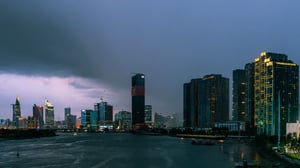 Rainy Evening in Ho Chi Minh City