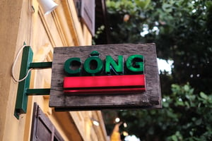 Cong Ca Phe signboard - Hoi An