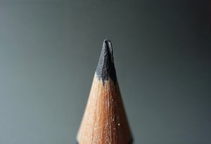 Close-up macro pencil tip