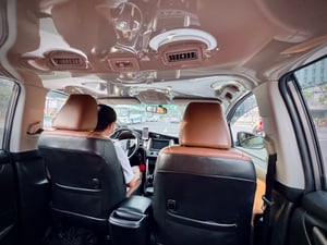 Behind a technological car-hailing driver