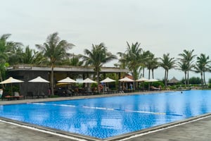 A resort swimming pool