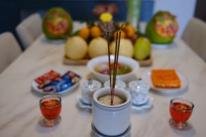 Mâm cúng ngày Tết
