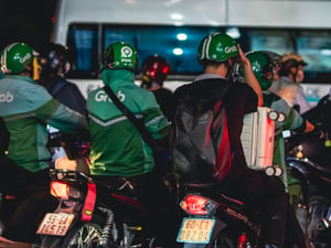 Grab GoJek Green Uniform