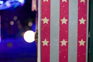 Light Bulb On The Column Of Star