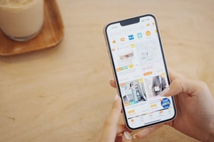 Shopping on phone