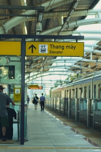 One of Ho Chi Minh City Metro 1 stations