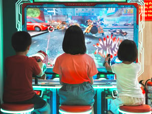 Kids playing game