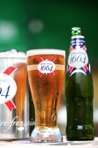 An icy great-tasting Kronenbourg 1664