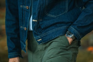 A fashionable man with his luxury Rolex
