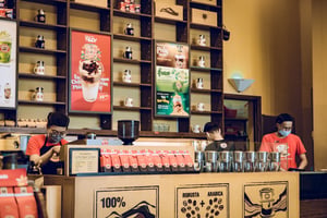 Inside a Highland Coffee Store