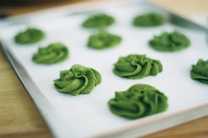 Matcha butter cookies