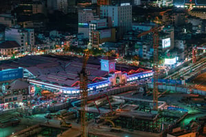 Toàn cảnh Chợ Bến Thành về đêm
