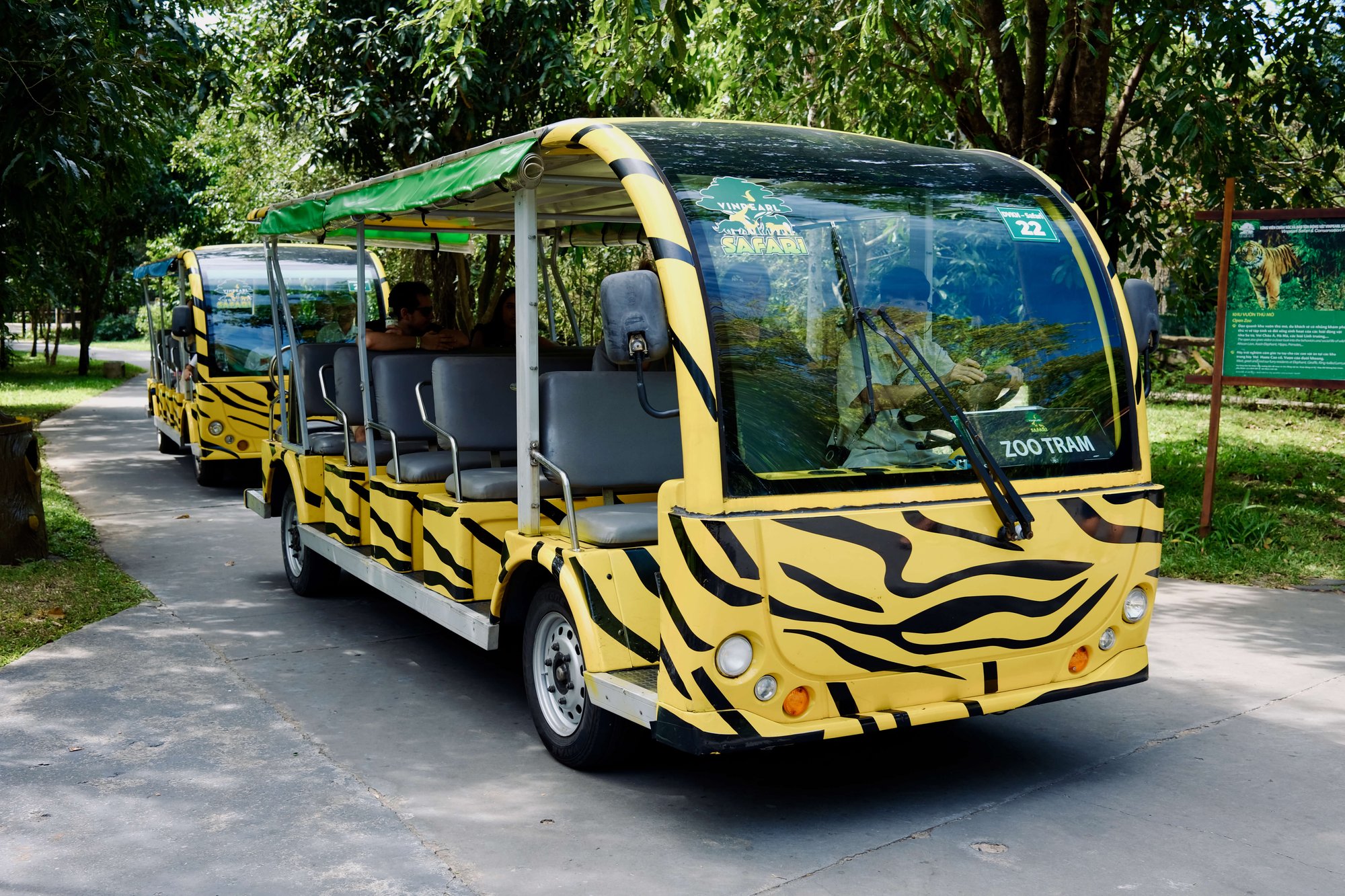 Xe điện tham quan VinSafari