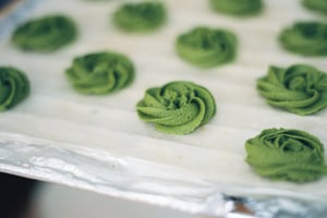 Matcha butter cookies