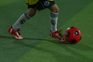 CR7 Kid dribbling the ball