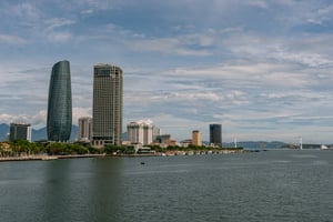 Da Nang City on the side of Han river