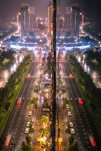 Đường Trần Phú, Đà Nẵng nhìn từ trên cao