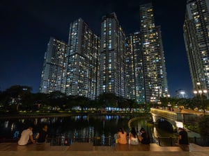 Hồ nước trong Vinhomes Central Park