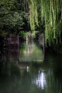 Under the square bridge in Wuzhen