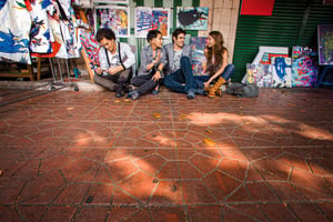 Vietnamese Locals & Foreigners chatting
