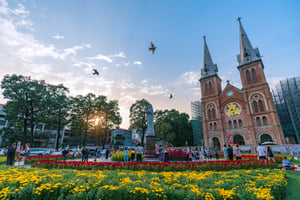 Nắng chiều Nhà thờ Đức Bà