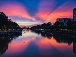 Sunset on Nhieu Loc Channel