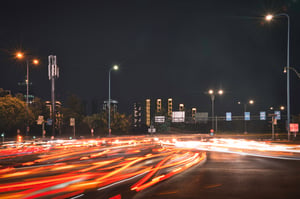 Cross-road Light Trail