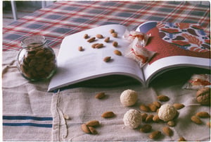 Almond & coconut candy concept