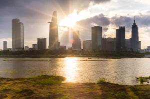 City and the sun