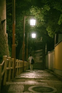Một con dốc ở Osaka