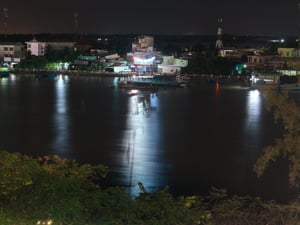 Bến sông ở Mỹ Tho