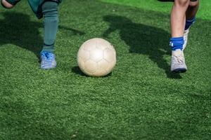 Running for the ball
