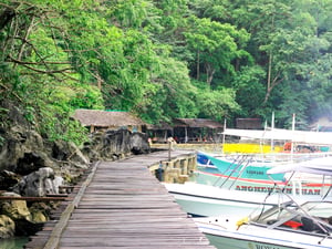 Bến thuyền tại Kayangan