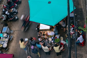 Một quán ăn lề đường Q5