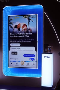 Booth trải nghiệm sản phẩm và dịch vụ của Visa