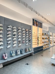 Shoe shelf in JUNO HNOSS Store