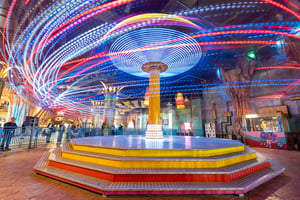 Light trail Carousel in Ba Na Hill