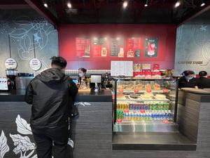 In the store of PhinDeli Coffee