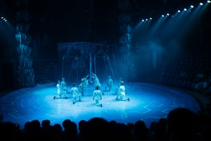 Vở xiếc "Vùng đất Kỳ bí" (phân cảnh "Thủy thần")