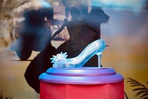 Cinderella's fallen glass slippers