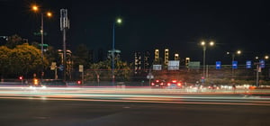 Cross-road Light Trail