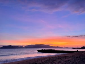 Hoàng hôn trên bãi biển Nha Trang
