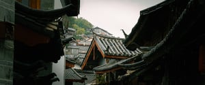 A corner of Lijiang ancient town