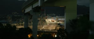 Japanese urban nightscape