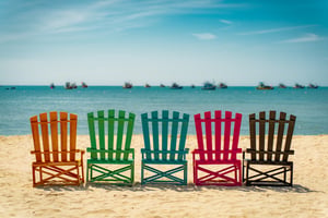 Relaxing Chairs on the beach