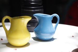 2 Small Ceramic Pitchers