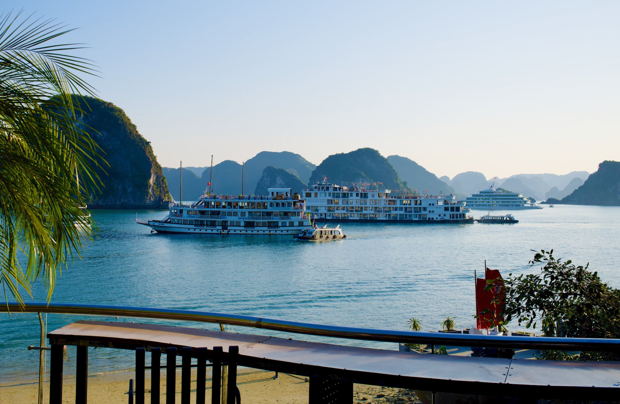 A view of Ha Long Bay from Titop Island